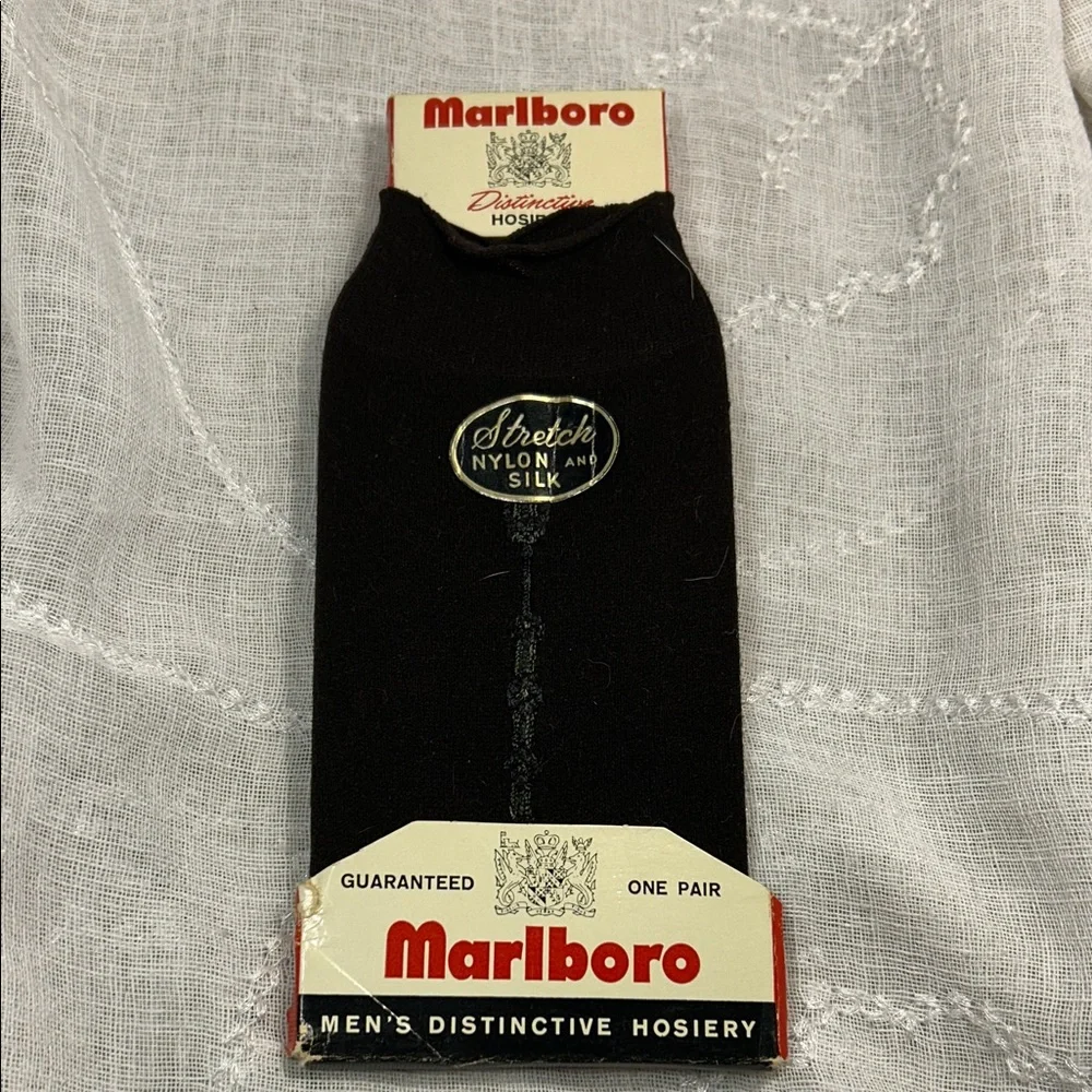 NWT Vintage Marlboro silk blend socks “fits size 10-13”